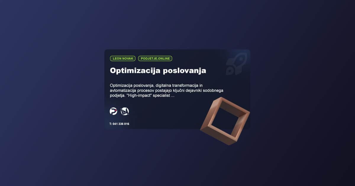 Optimizacija poslovanja - Kako znižati stroške?