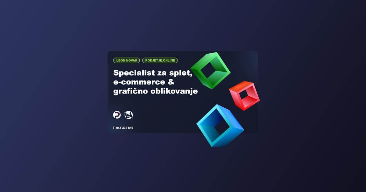 SPECIALIST - Izdelava spletnih strani in trgovin, SEO, grafično oblikovanje (digitalni mediji, tisk)