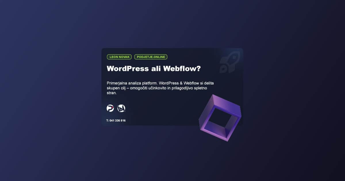 WordPress ali Webflow.